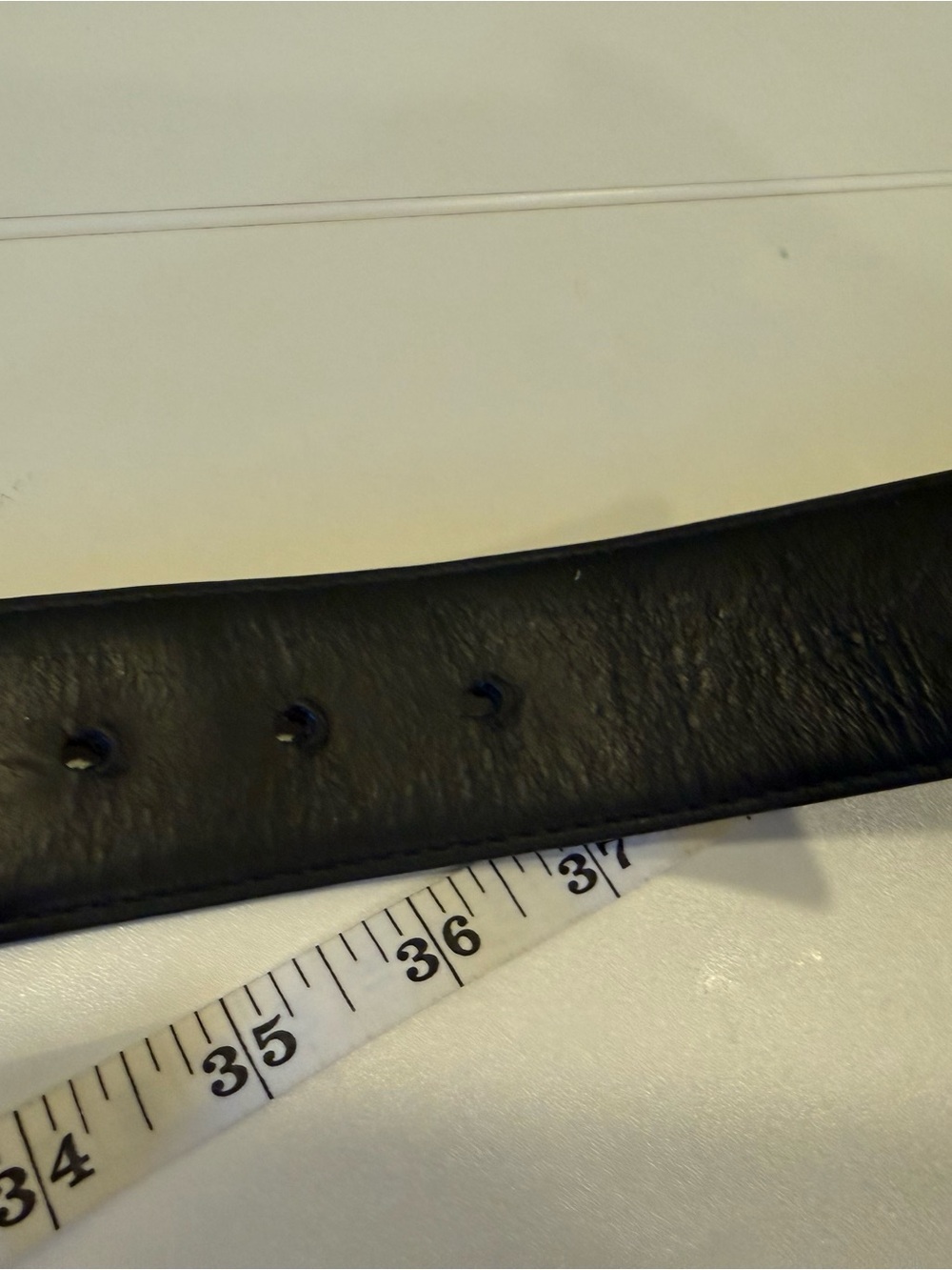 Louis Vuitton Black Leather Belt with Silver Toned LV Buckle - Picture 10 of 16